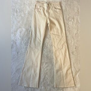 Zara Flare Jeans with Raw Hem